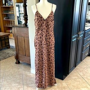 Leopard Spaghetti Strap Dress